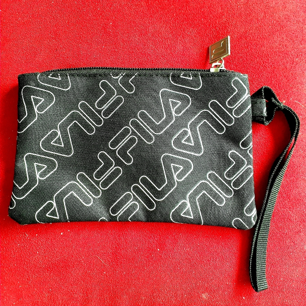 2/$15! FILA travel pouch in black, white, and red. - Picture 6 of 8